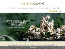 Tablet Screenshot of melissacaron.com